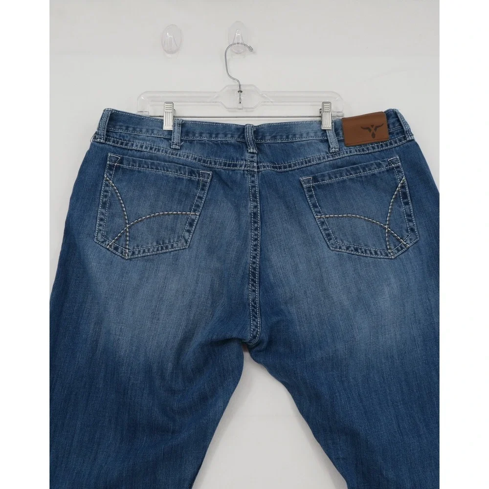 Wrangler 20X No. 42 Mens Jeans 42x32 Blue Straight Relaxed Fit 1042MWXLB